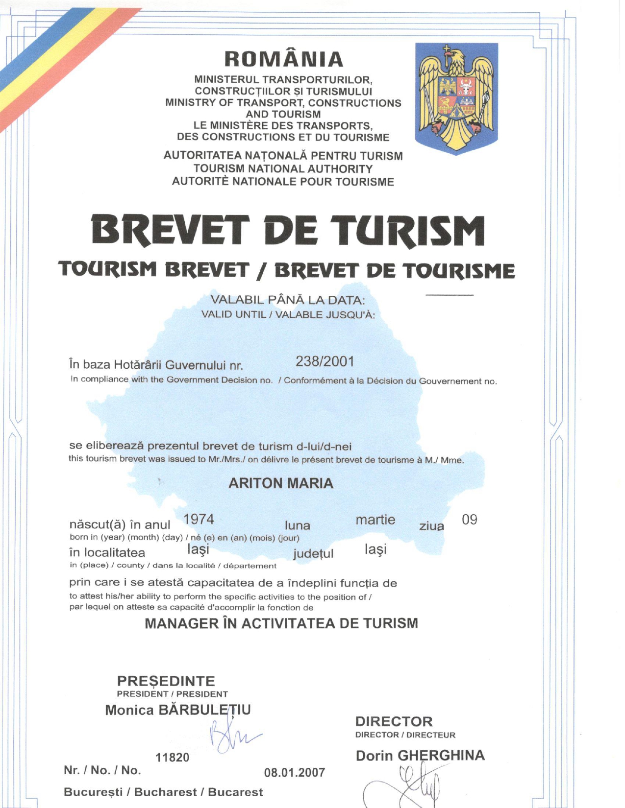 Certificat 2